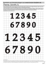 Kerzen-verzieren - Schablone Schrift 1