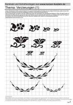 Kerzen-verzieren - Schablone Verzierungen 1