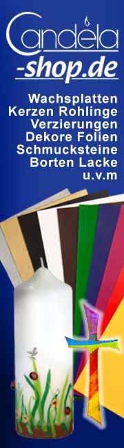 Candela-Shop Ihr Spzialist zum Kerzen verzieren - über 1.000 Artikel